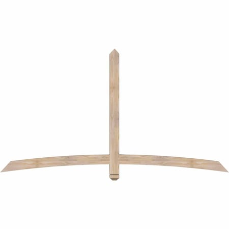 Ekena Millwork Bellingham Smooth Timber Gable Bracket, Douglas Fir, 84"W x 45"H x 3 1/2"D x 3 1/2"F, 13/12 Pitch GBW084X45X0404BEL00SDF